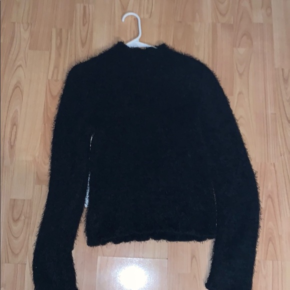 WARM $ COZY Sweaters - ♠️🔥WARM & COZY BY ❤️ POOF BLACK FLUFFY SWEATER
